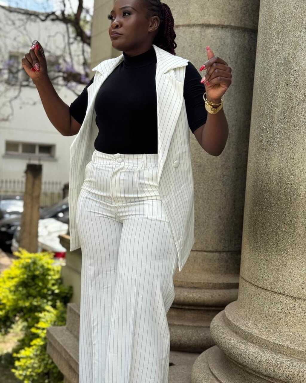 Jeannete Hope Wangara wearing the Ivory Bridal Muse look