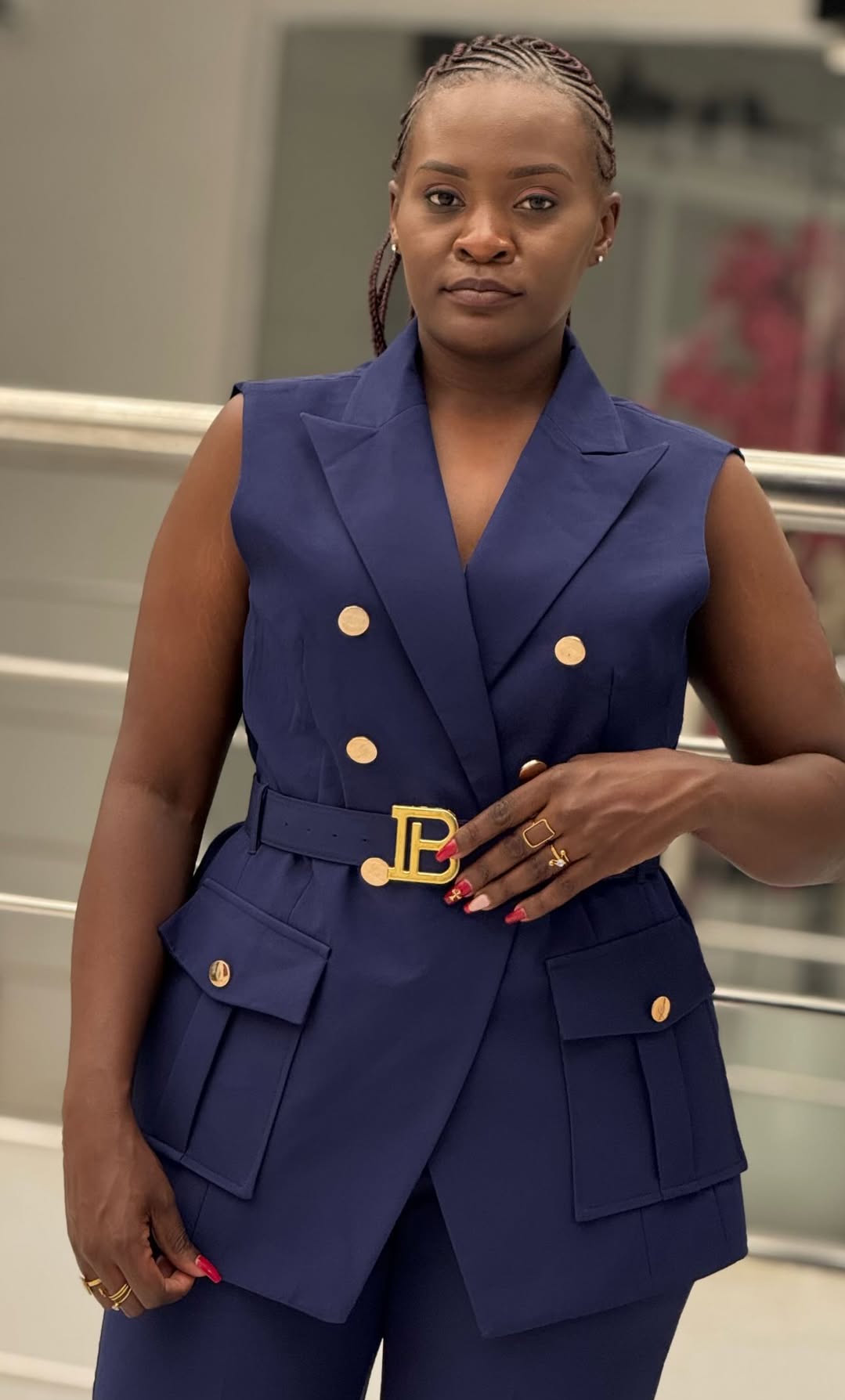 Jeannete Hope Wangara in an editorial fashion silhouette
