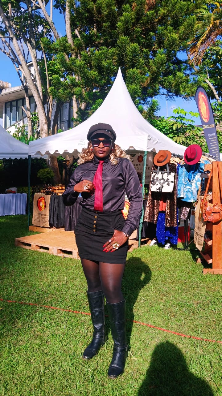 Jeannete Hope Wangara modelling a layered streetwear outfit