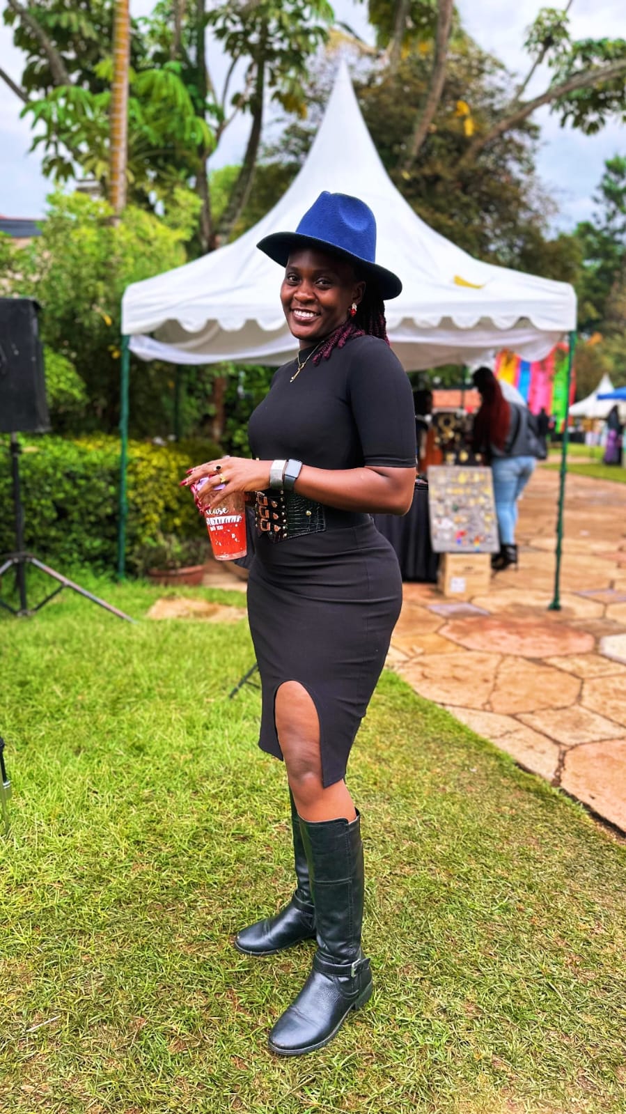 Jeannete Hope Wangara in a contemporary streetwear silhouette